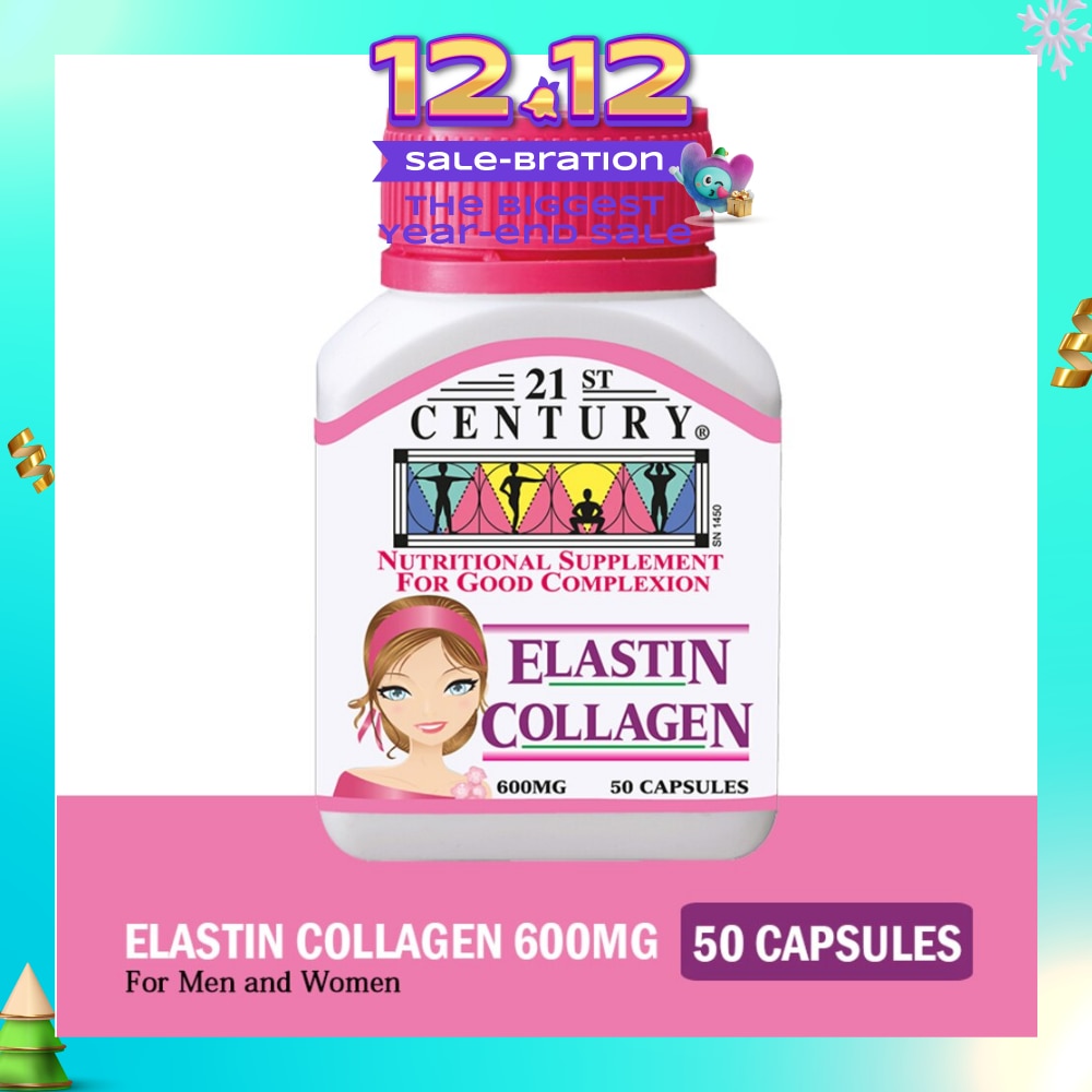 Elastin Collagen Nutritional Supplement Capsules for Good Complexion (Replenish Elastin & Collagen Levels) 600mg 50s