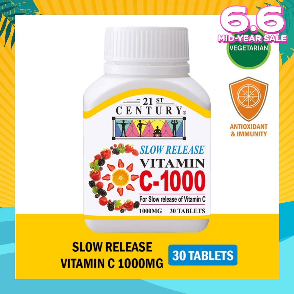 Slow Release Vitamin C-1000 Tablets (Maintain Body Resistance) 1000mg 30s