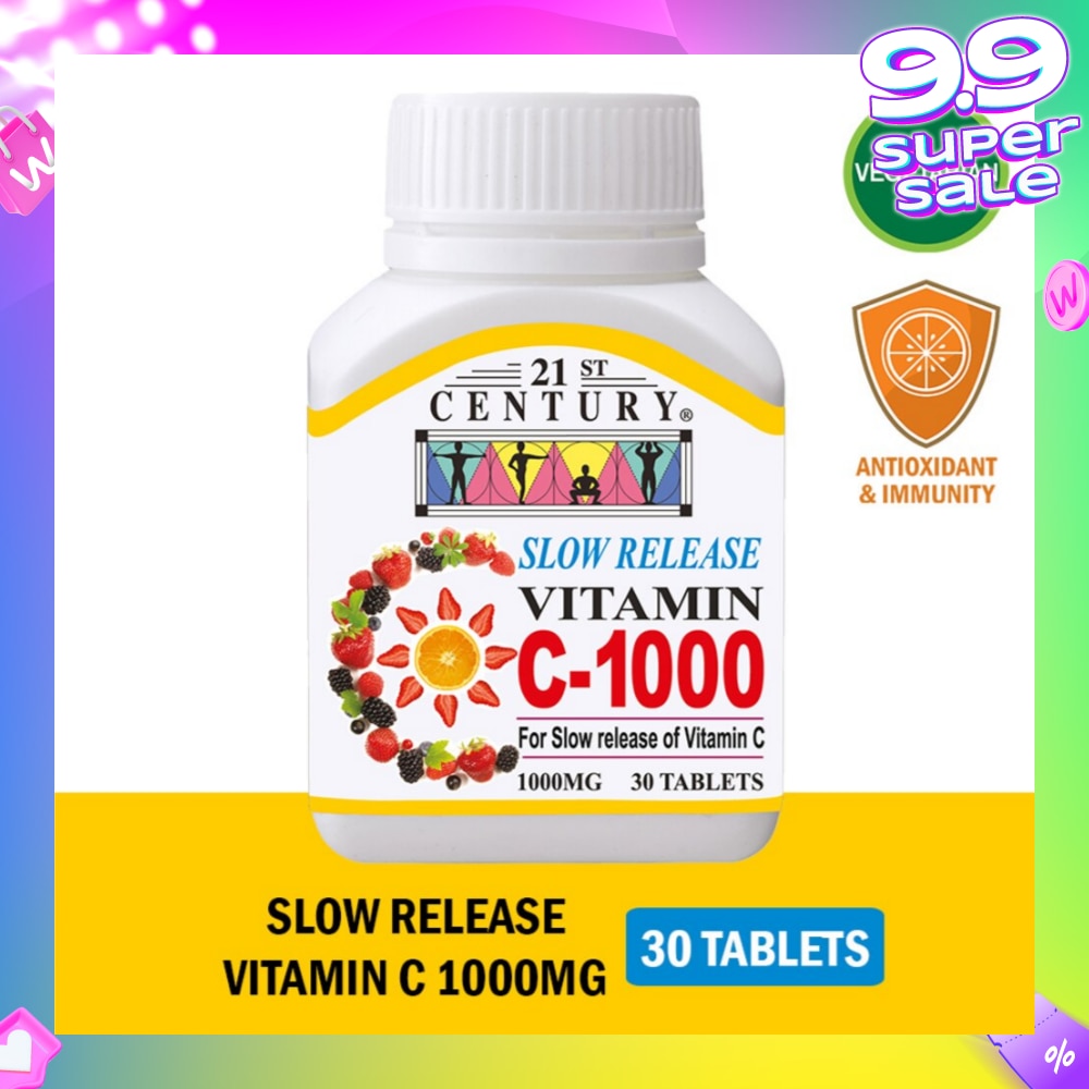 Slow Release Vitamin C-1000 Tablets (Maintain Body Resistance) 1000mg 30s