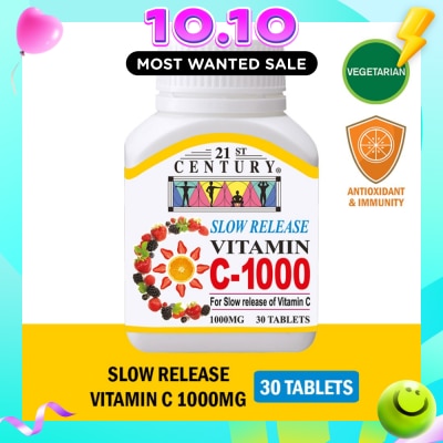 21ST CENTURY Slow Release Vitamin C 1000 Tablets (Maintain Body Resistance) 1000mg 30s image
