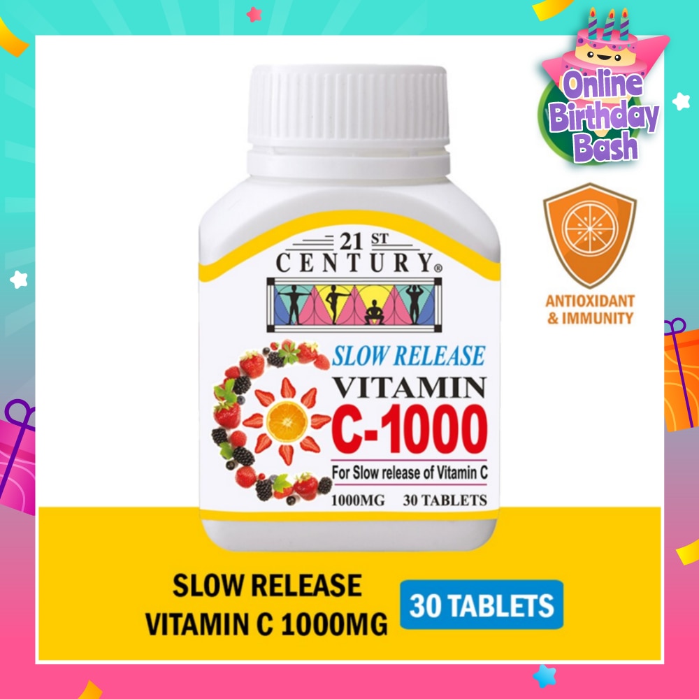 Slow Release Vitamin C-1000 Tablets (Maintain Body Resistance) 1000mg 30s