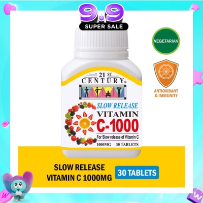 21ST CENTURY - Slow Release Vitamin C-1000 Tablets (Maintain Body Resistance) 1000mg 30s image