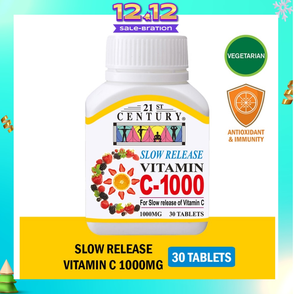 Slow Release Vitamin C-1000 Tablets (Maintain Body Resistance) 1000mg 30s