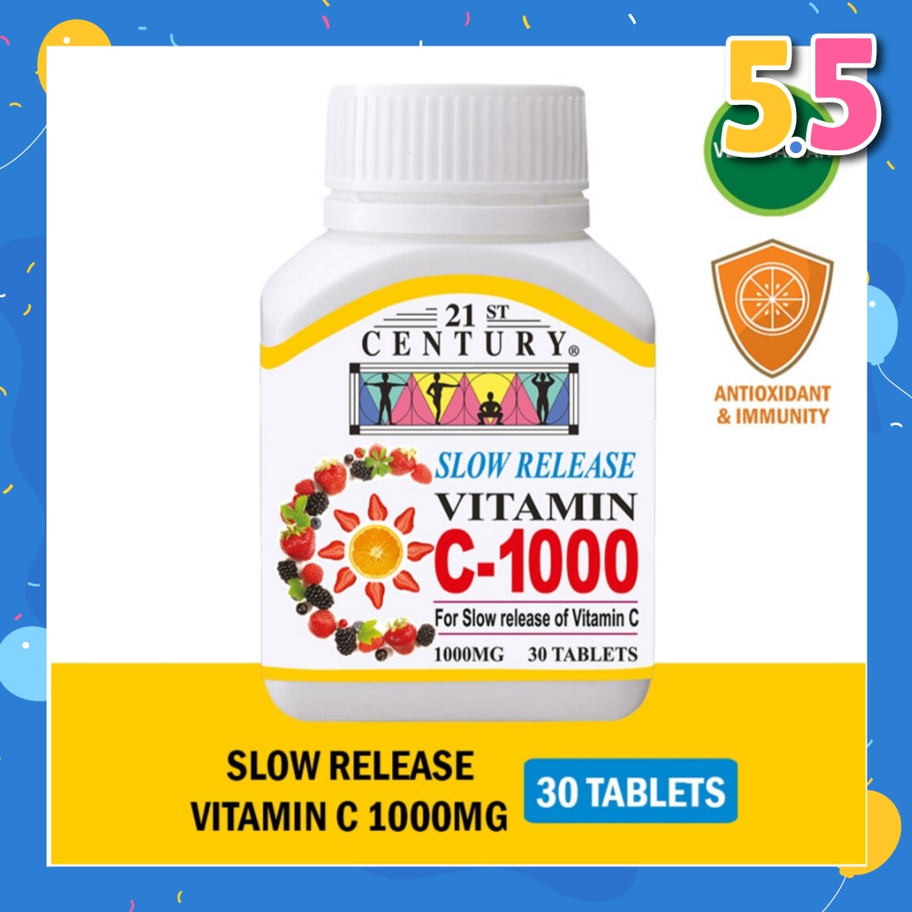 Slow Release Vitamin C-1000 Tablets (Maintain Body Resistance) 1000mg 30s