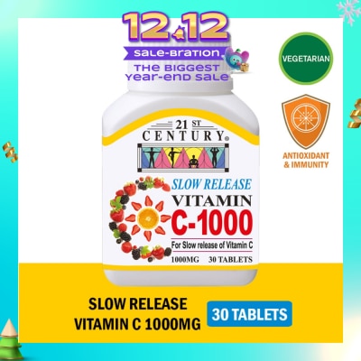 21ST CENTURY Slow Release Vitamin C-1000 Tablets (Maintain Body Resistance) 1000mg 30s
