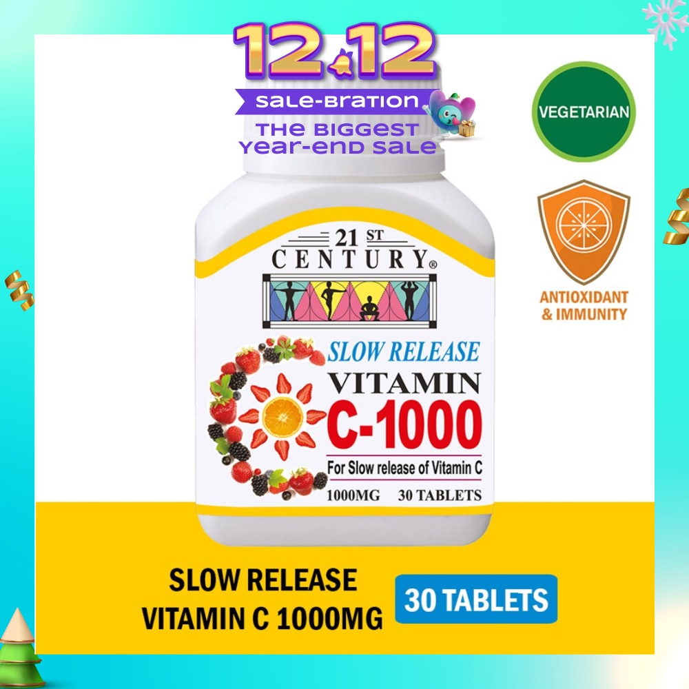 Slow Release Vitamin C-1000 Tablets (Maintain Body Resistance) 1000mg 30s