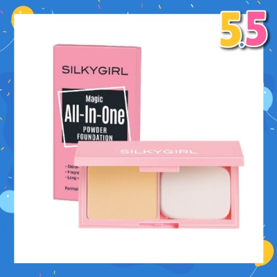 SILKYGIRL Magic All-In-One Powder Foundation 01 Ivory 9g