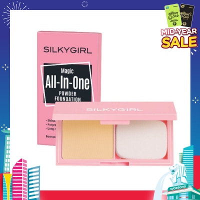 SILKYGIRL Magic All-In-One Powder Foundation 01 Ivory 9g
