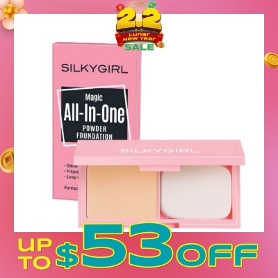 SILKYGIRL Magic All-In-One Powder Foundation 02 Natural Beige 9g