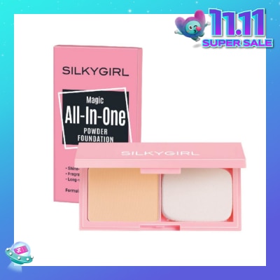 SILKYGIRL Magic All-In-One Powder Foundation 02 Natural Beige 9g
