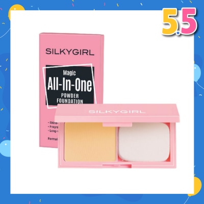 SILKYGIRL Magic All-In-One Powder Foundation 03 Natural Buff 9g