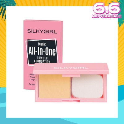 SILKYGIRL Magic All-In-One Powder Foundation 03 Natural Buff 9g