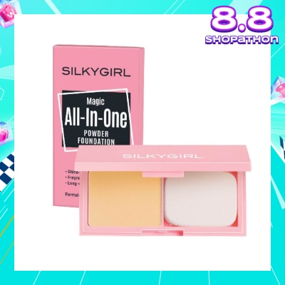 SILKYGIRL Magic All-In-One Powder Foundation 03 Natural Buff 9g