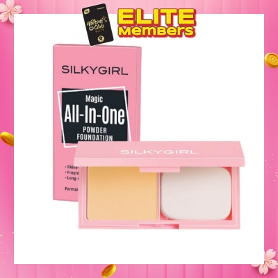 SILKYGIRL Magic All-In-One Powder Foundation 03 Natural Buff 9g