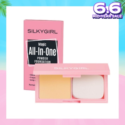 SILKYGIRL Magic All-In-One Powder Foundation 03 Natural Buff 9g