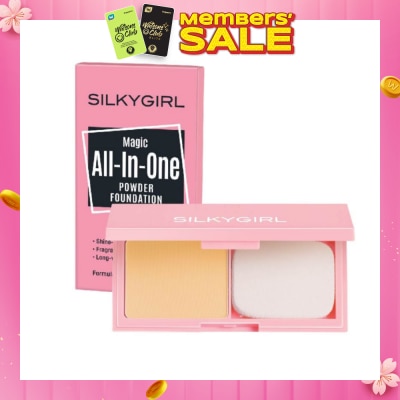 SILKYGIRL Magic All-In-One Powder Foundation 03 Natural Buff 9g