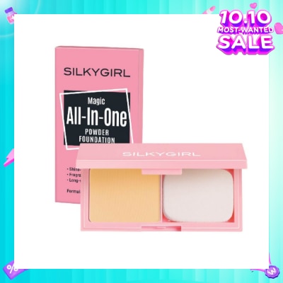 SILKYGIRL Magic All-In-One Powder Foundation 03 Natural Buff 9g