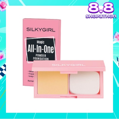 SILKYGIRL Magic All-In-One Powder Foundation 03 Natural Buff 9g