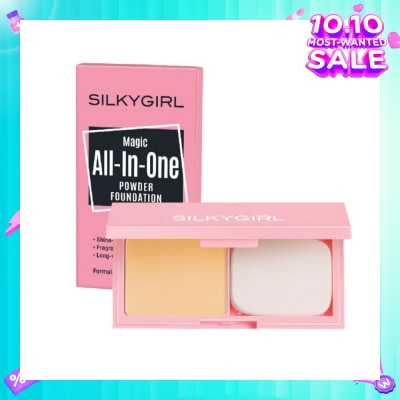 SILKYGIRL Magic All-In-One Powder Foundation 03 Natural Buff 9g