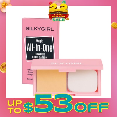 SILKYGIRL Magic All-In-One Powder Foundation 04 Medium 9g