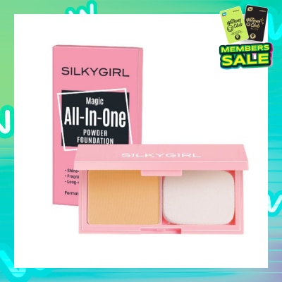 SILKYGIRL Magic All-In-One Powder Foundation 05 Natural Tan 9g
