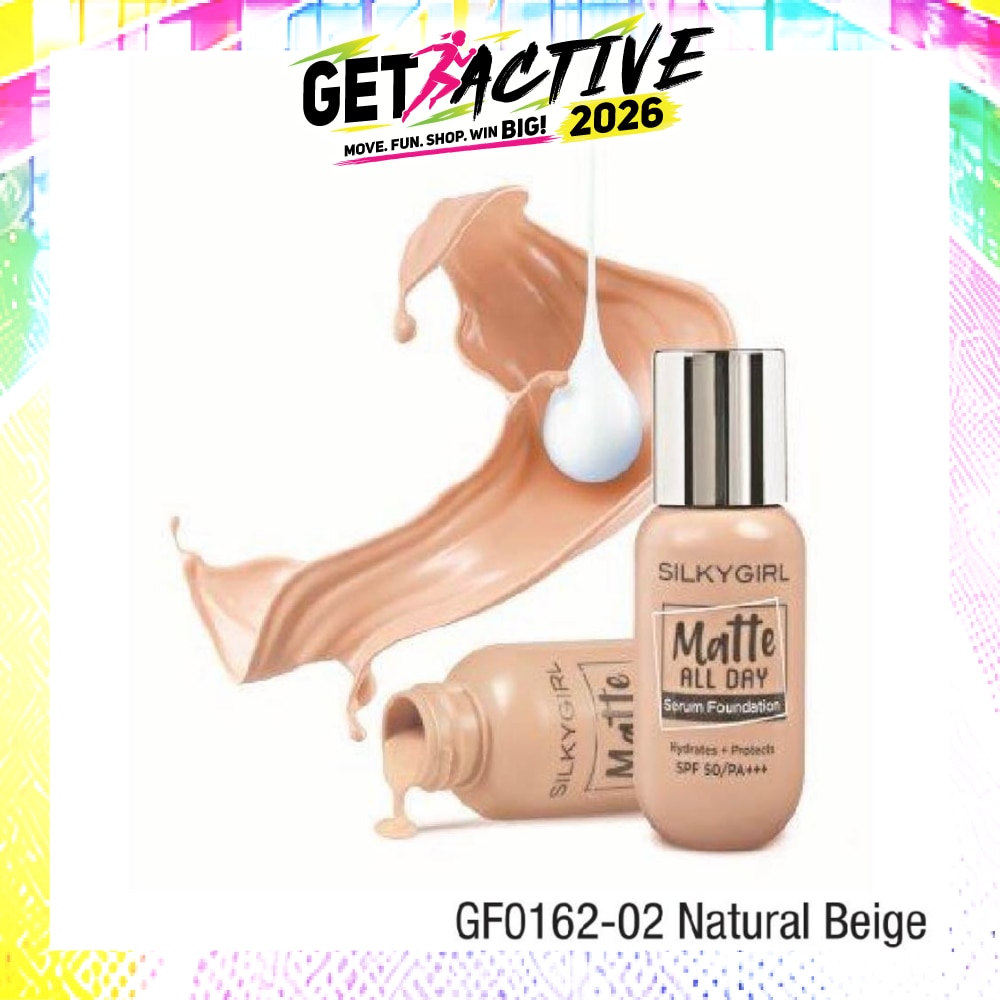 Matte All Day Serum Foundation 02 Natural Beige 20ml image