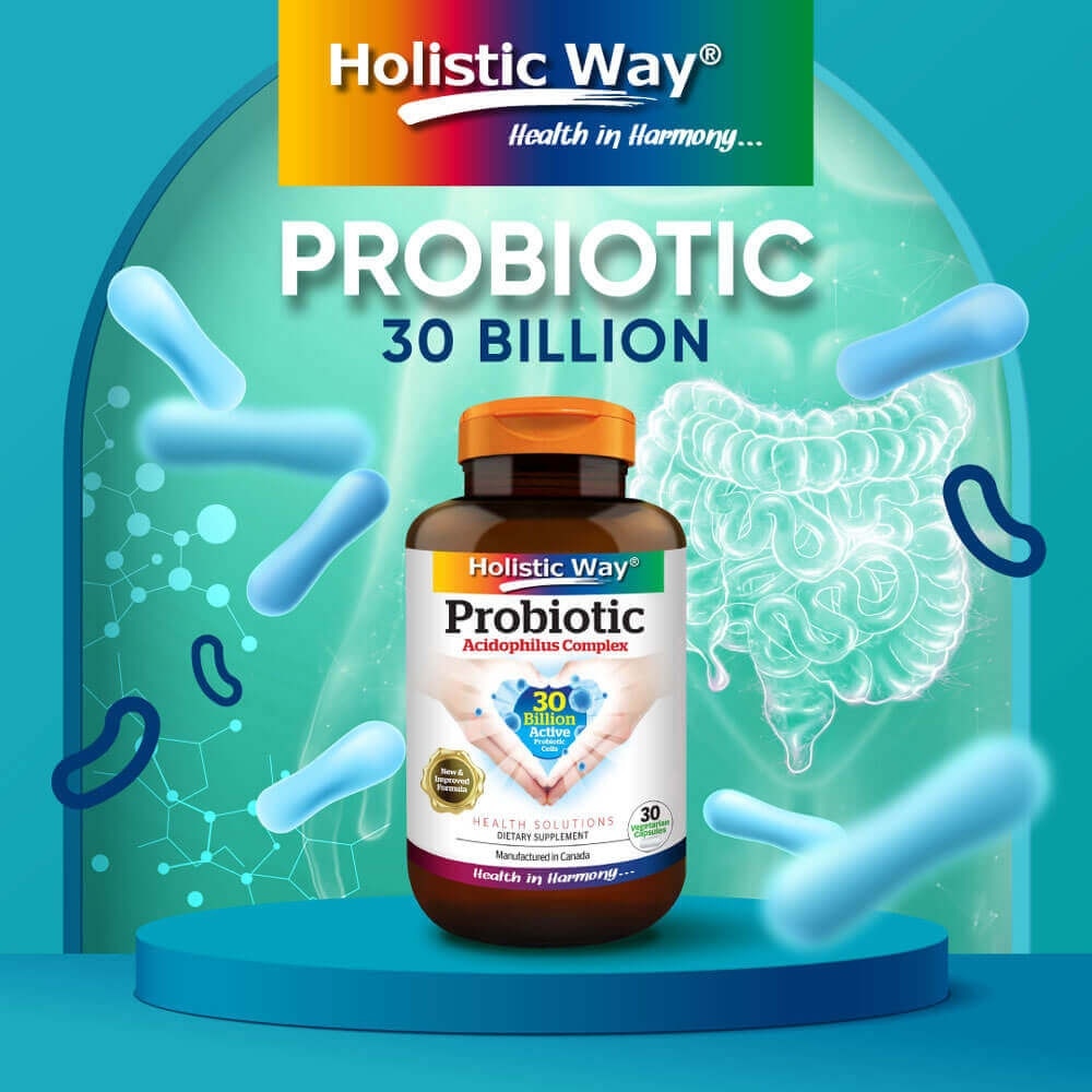 Probiotic Acidophilus Complex 30 Billion Dietary Supplement Vegetarian Capsule (Support Digestion & Immune function) 30s