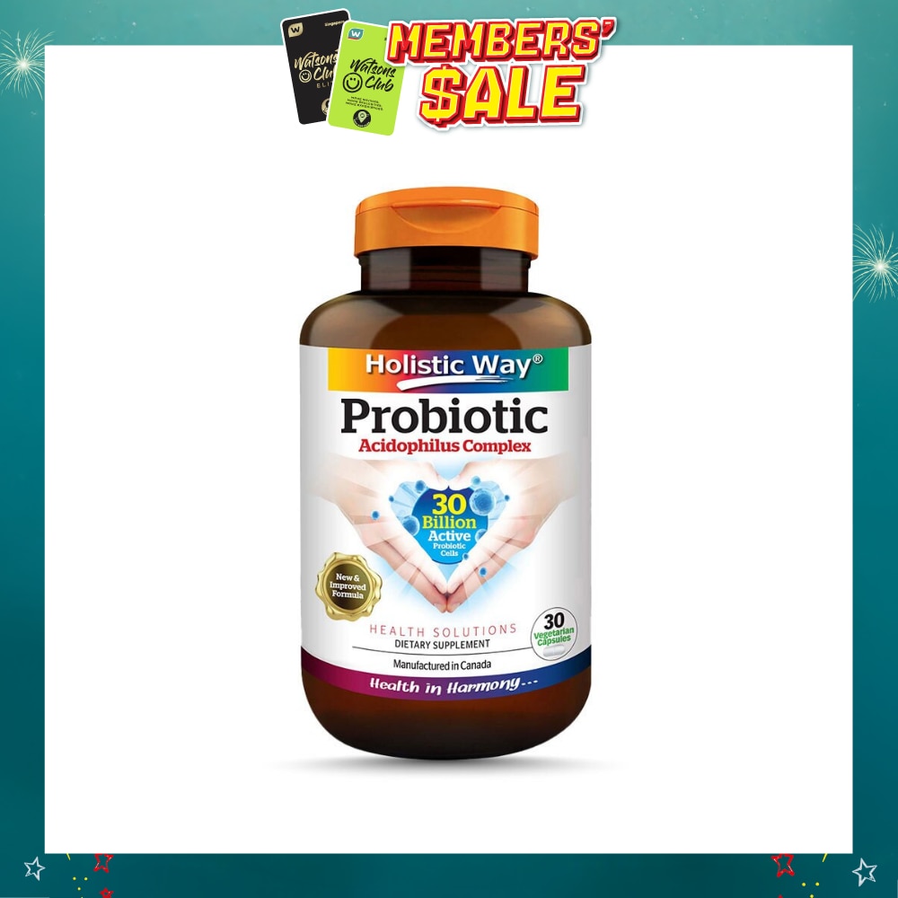 Probiotic Acidophilus Complex 30 Billion Dietary Supplement Vegetarian Capsule (Support Digestion & Immune function) 30s