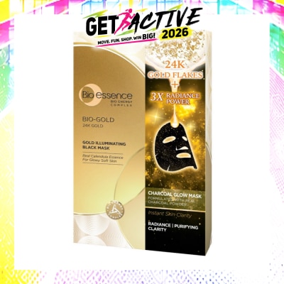 BIO ESSENCE - Bio-Gold 24K Gold Radiant Black Mask 25ml x 4s image