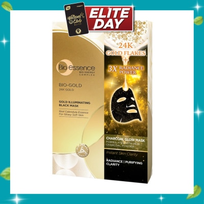 BIO ESSENCE Bio Gold 24K Gold Radiant Black Mask 25ml x 4s image