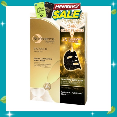 BIO ESSENCE Bio Gold 24K Gold Radiant Black Mask 25ml x 4s image
