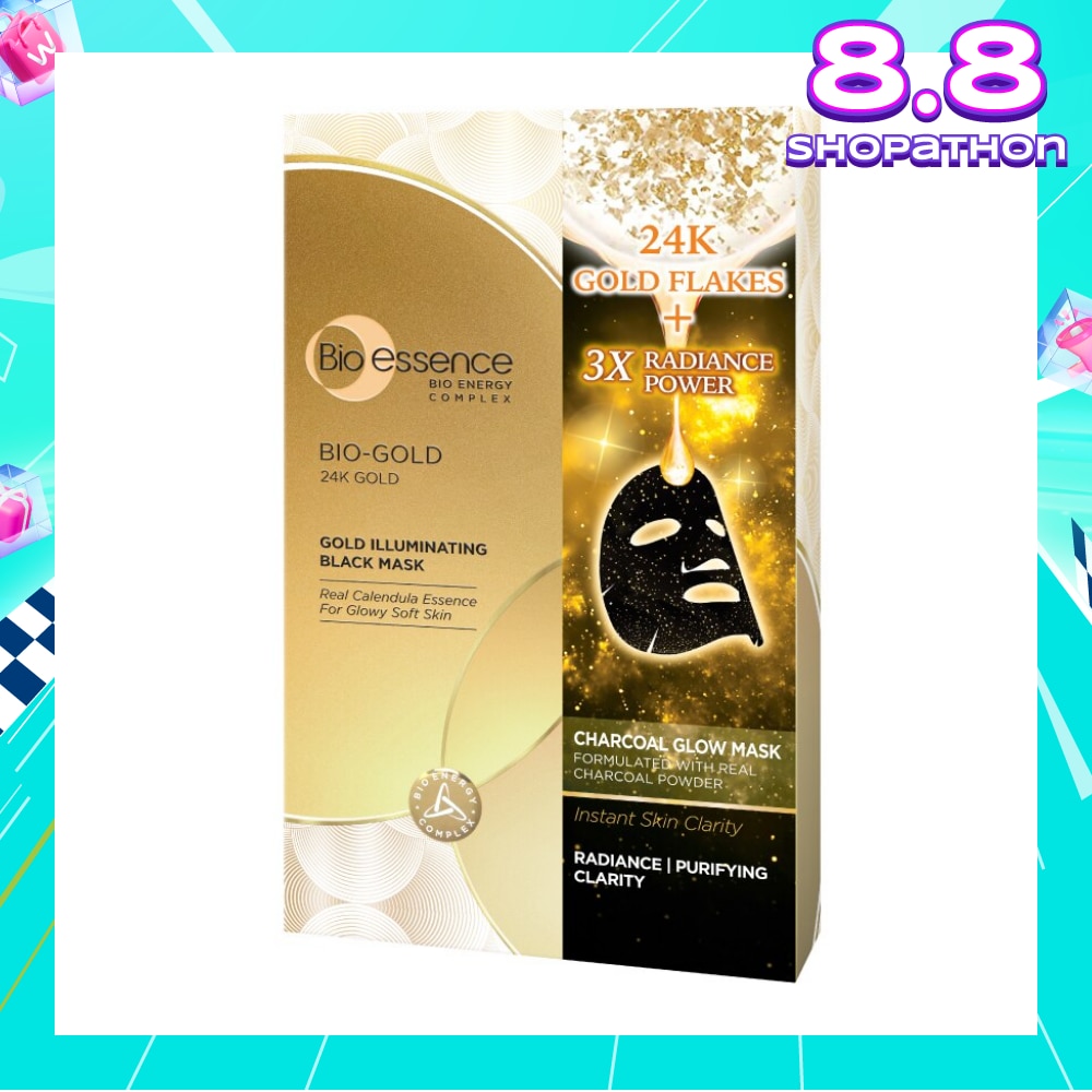 Bio-Gold 24K Gold Radiant Black Mask 25ml x 4s