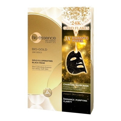 BIO ESSENCE Bio-Gold 24K Gold Radiant Black Mask 25ml x 4s