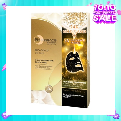 BIO ESSENCE Bio-Gold 24K Gold Radiant Black Mask 25ml x 4s
