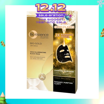 BIO ESSENCE Bio-Gold 24K Gold Radiant Black Mask 25ml x 4s