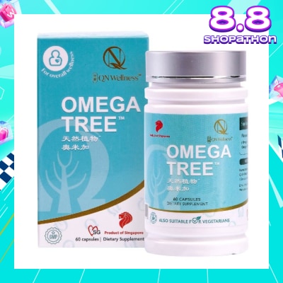 QN WELLNESS Omega Tree (It Helps Maintain Healthy Blood Vessel, Healthy Blood Circulation) 60s