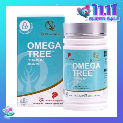 QN WELLNESS Omega Tree (It Helps Maintain Healthy Blood Vessel, Healthy Blood Circulation) 60s