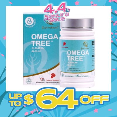 QN WELLNESS - Omega Tree (It Helps Maintain Healthy Blood Vessel, Healthy Blood Circulation) 60s