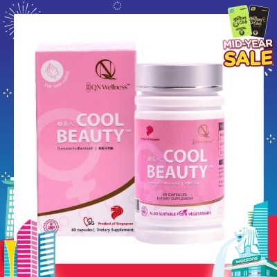 QN WELLNESS Cool Beauty (Helps Healthy Complexion, Energy, Vitality And Mild Symptoms Of Menopause) 60s