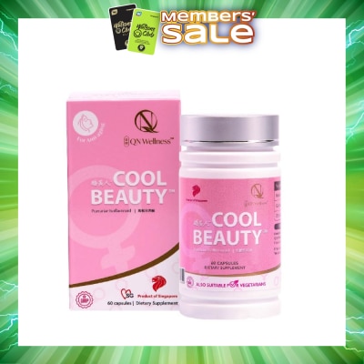 QN WELLNESS - Cool Beauty (Helps Healthy Complexion, Energy, Vitality And Mild Symptoms Of Menopause) 60s