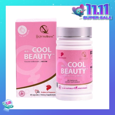 QN WELLNESS Cool Beauty (Helps Healthy Complexion, Energy, Vitality And Mild Symptoms Of Menopause) 60s