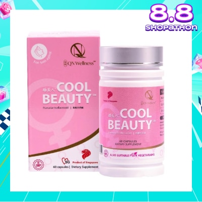 QN WELLNESS Cool Beauty (Helps Healthy Complexion, Energy, Vitality And Mild Symptoms Of Menopause) 60s