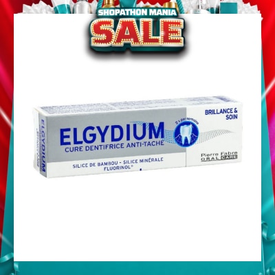 ELGYDIUM - Brilliance & Care Anti-Stain Toothpaste 30ml&nbsp;(Expiry: May`2027)