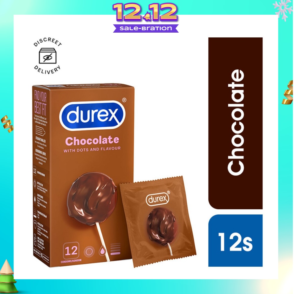 Extra Pleasure Dotted Shape Condom Chocolate 12s