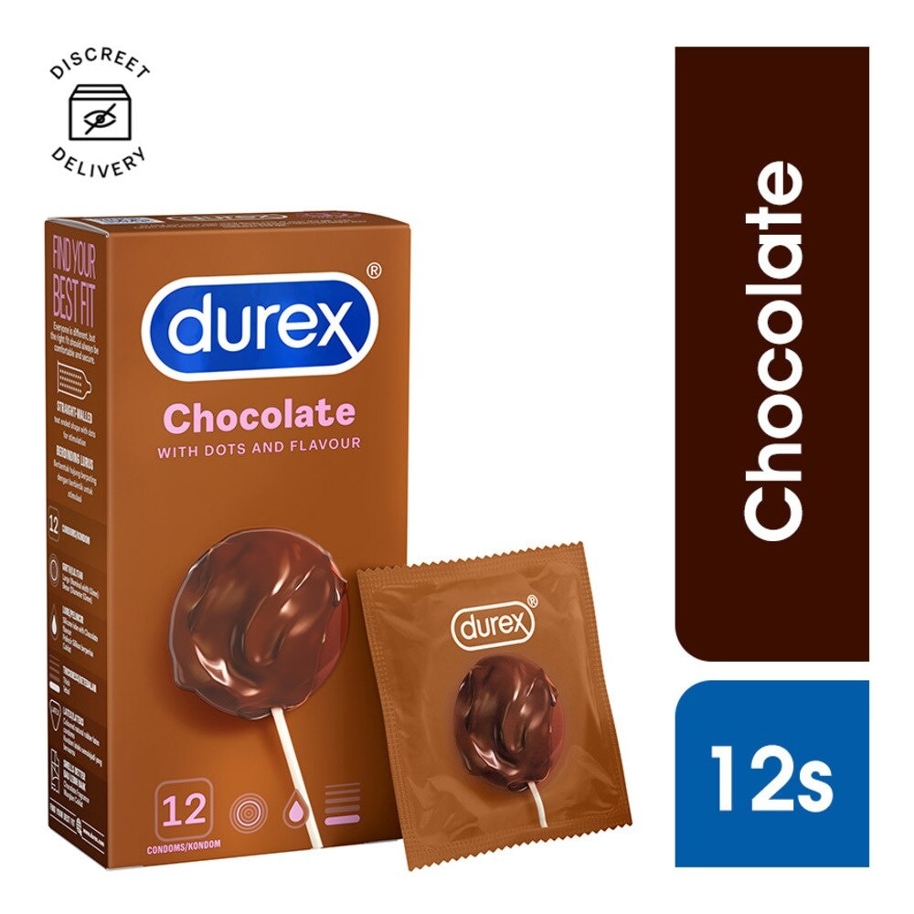 Extra Pleasure Dotted Shape Condom Chocolate 12s