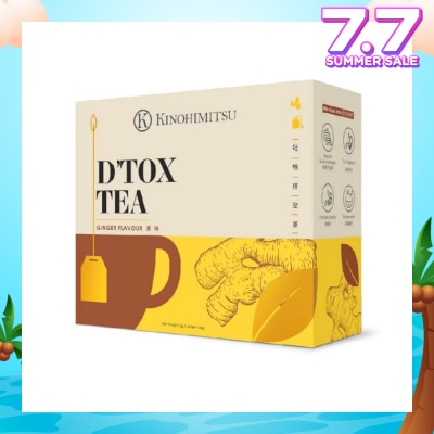 KINOHIMITSU D'tox Tea Ginger Flavour Tea Bag Sachet (Rejuvenate Body Restore Vigour) 30s