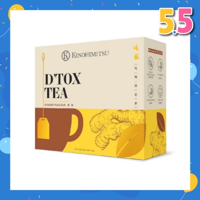 KINOHIMITSU D'tox Tea Ginger Flavour Tea Bag Sachet (Rejuvenate Body Restore Vigour) 30s