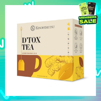 KINOHIMITSU D'tox Tea Ginger Flavour Tea Bag Sachet (Rejuvenate Body Restore Vigour) 30s