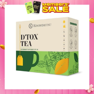 KINOHIMITSU D'tox Tea Peppermint Flavour Tea Bag Sachet (Rejuvenate Body Restore Vigour) 30s
