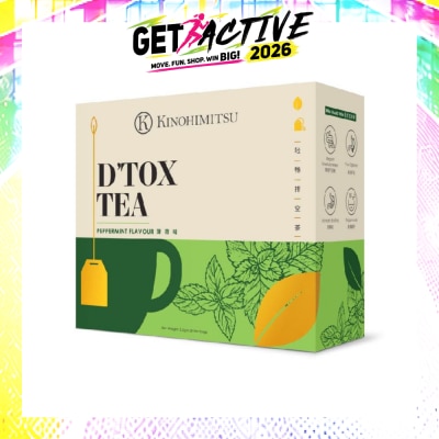 KINOHIMITSU - D'tox Tea Peppermint Flavour Tea Bag Sachet (Rejuvenate Body Restore Vigour) 30s image